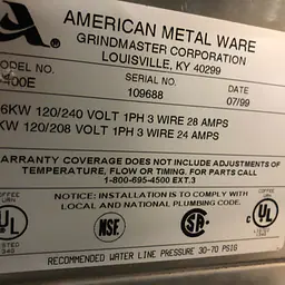 America Metal Ware Commercial Coffee Brewer  - Master