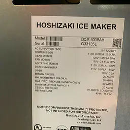 Countertop Ice Water Dispenser HOSHIZAKI - Master